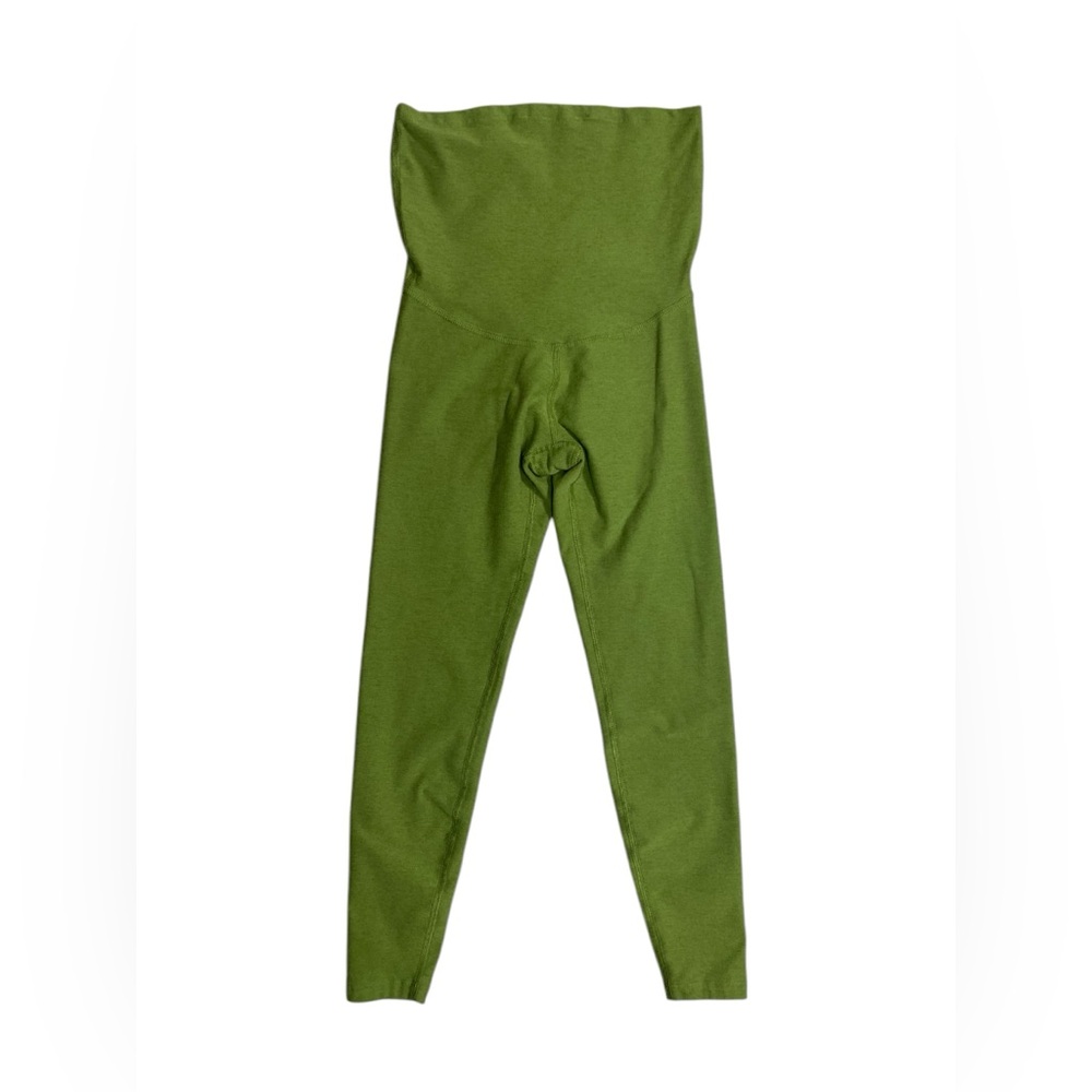 Beyond the Bump | Small Lime Green Spacedye Maternity Leggings